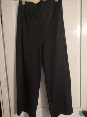 Adidas Women's Black Wide-Leg Active Pants large